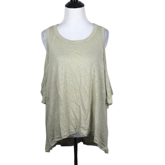 Somedays Lovin Top Cold Shoulder High Low - Picture 1 of 3